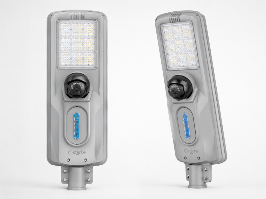 Stärke solar lighting with camera product display